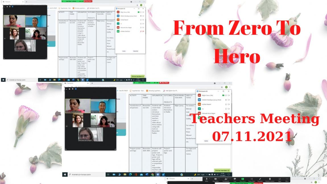 From Zero To Hero Öğretmen Tanışma Toplantısı